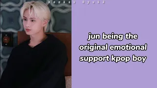 JUN the original emotional support kpop boy