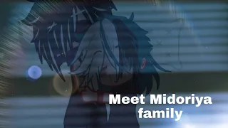 Meet Midoriya family||BNHA||Midoriya family||My AU