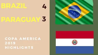 Brazil vs Paraguay 0-0 (4-3 PENS) Highlights & Goals - Copa America 2019 (28/6/2019)