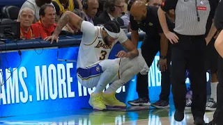 Anthony Davis in pain and can hardly walk after back injury in final game of season