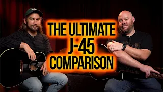 Ultimate J-45 Comparison | Gibson Standard vs. Gibson Original 50's vs. Epiphone Inspired By Gibson