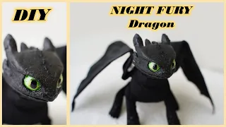 DIY flexible NIGHT FURY Toothless | How to train your dragon