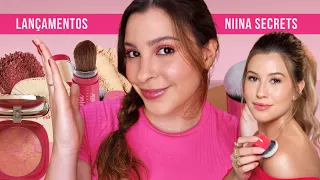 LANÇAMENTOS NIINA SECRETS | PINCEL DENSITY, PÓ TRANSLÚCIDO KABUKI E BLUSH MARMORIZADO!