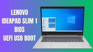 How to Enter BIOS and Enable UEFI USB Boot on Lenovo IdeaPad Slim 1 15AMN7