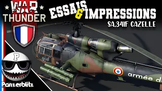 WAR THUNDER FR - ESSAIS & IMPRESSIONS: SA.341F Gazelle, Hélicoptère Français. (HOT-2)