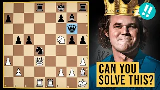 Can You Find the Beautiful Win by Magnus Carlsen?