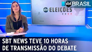 SBT News teve 10 horas de transmissão do debate | SBT Brasil (24/09/22)