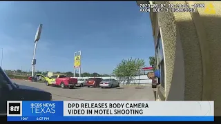 Dallas police release bodycam footage from motel officer-involved shooting