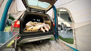 Volvo XC70 utilized to the maximum - camping 4 days this week