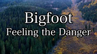 Bigfoot Feeling the Danger