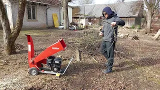 Wood chipper Hecht 6208 - I'm helping a friend part #1