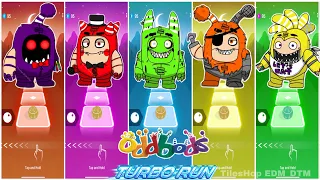 Oddbods | Zombie Jeff 🆚 Zombie Fuse 🆚 Zombie Zee 🆚 Zombie Slick 🆚 Zombie Bubbles 🎶 Who Will Win?