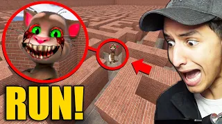 If You See Creepy TALKING TOM in a Maze, RUN AWAY FAST!!