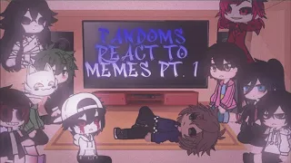 Fandoms react to memes || ☆𝑆𝑎𝑦𝑜𝑟𝑛𝑎𝑟𝑎 𝐻𝑎𝑙𝑜☆