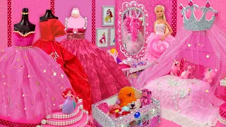 Barbie Dress up ~ Mini Makeup ~ Barbie Doll Dresses and more