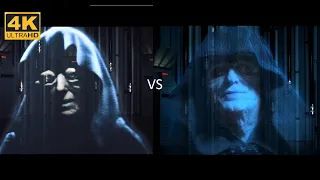 4K Empire Strikes Back - Vader Speaks to the Emperor Original vs Special