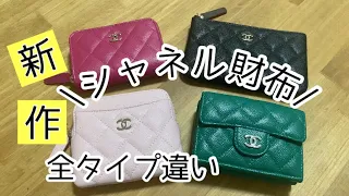 【シャネルミニ財布】型違い比較　ミニウォレットどれくらい入る？　容量比較　CHANEL mini wallet ロエベ　セリーヌ　エルメス好きさんにも　ミニバッグ好相性