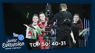 TOP 50: Most watched in 2018: 40 TO 31 - Junior Eurovision Song Contest