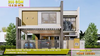 AMAZING HOME DESIGN - TWO-STOREY HOUSE WITH STUNNING INTERIOR