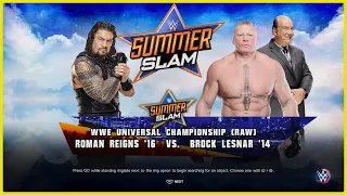 SummerSlam '18 - Roman Reigns Vs Brock Lesnar (c) - WWE Universal Championship - WWE 2K23 Sim - PS5