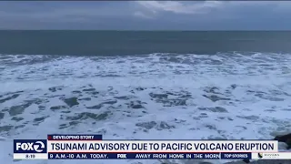 Volcano eruption triggers tsunami advisory for Bay Area coast