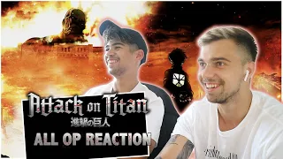 ATTACK ON TITAN OPENINGS 1-5 (All openings!) | Anime Reaction