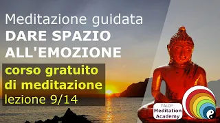 Lezione 9/14 corso di meditazione TALO® - Dare spazio all'emozione