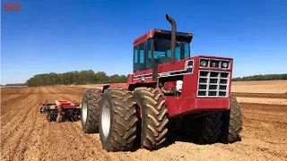 INTERNATIONAL 4786 Tractor Disking Plowed Ground