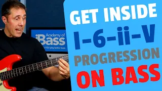 7 Easy ways to MASTER playing over the I-VI-II-V Chord Progression on Bass (#25)