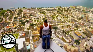 Jumping off the Tallest Building in GTA SAN ANDREAS DEFINITIVE EDITION