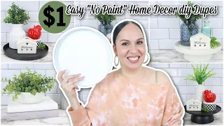 $1 Easy "No Paint" High End Home Decor DIY Dupes // Homemaking // Lifestyle