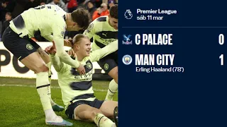 Man City vs Crystal Palace: Haaland's penalty secures win