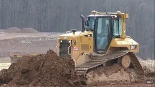 CAT D6N Bulldozer Working on Grade