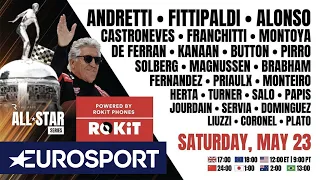 🔴The Race All-Star Series ft. Andretti, Fittipaldi & fellow F1, Indy, NASCAR Legends! | EUROSPORT