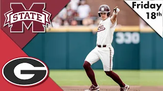 #23 Mississippi State vs #20 Georgia Highlights | College Baseball Highlights 2022