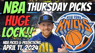 HUGE NBA LOCK!! NBA Picks Today 4/11/2024 | Free NBA Picks, Predictions & Sports Betting Advice