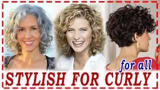 HAIRCUTS💕 FOR CURLY HAIR 2023. For girls and women over 40.