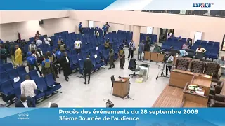 🔴 Procès du 28 Septembre - Audience du 16 Janvier 2023 - J36 • ESPACE TV GUINEE