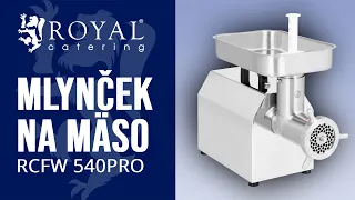 Mlynček na mäso RCFW 540PRO | Royal Catering  | Predstavenie produktu