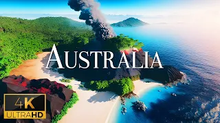 FLYING OVER AUSTRALIA (4K Video UHD) - Calming Music With Beautiful Nature Video For Relaxation