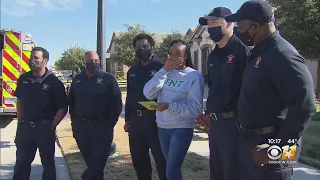 Daughter Of Dallas Firefighter Surprised At College Graduation Celebration