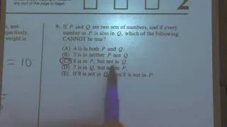 SAT Math Practice Test - Section 2 #s 7-10