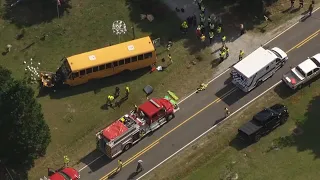 8 students injured in hit-and-run school bus crash in Smithfield