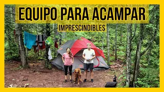 🏕 El MEJOR EQUIPO BÁSICO para ACAMPAR - ¿Qué NECESITAMOS para ir de CAMPING 2022?