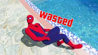 Spiderman vs Bad Man: GTA 5 Epic Wasted Jumps Fails ep.42 (Euphoria Physics, Funny Moments)