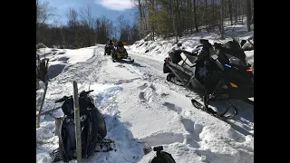 I CRASHED MY SNOWMOBILE ON THE FIRST RIDE ( COPS SHOW UP!)