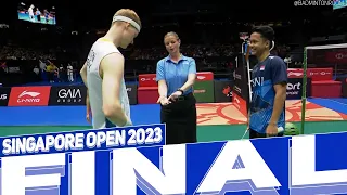 Anthony Sinisuka Ginting vs Anders Antonsen Badminton Singapore Open 2023 | Final