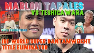 Tapales Vs Teshigawara | IBF 122 lbs Title Eliminator!