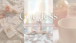 Goddess Soul Activation | Divine Sound Healing | Guided Affirmations | 5 Minutes 🧡