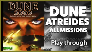 Dune 2000 PC House Atreides 🦅 | All Missions Fastest/HARD* | Longplay | HD | 60FPS
